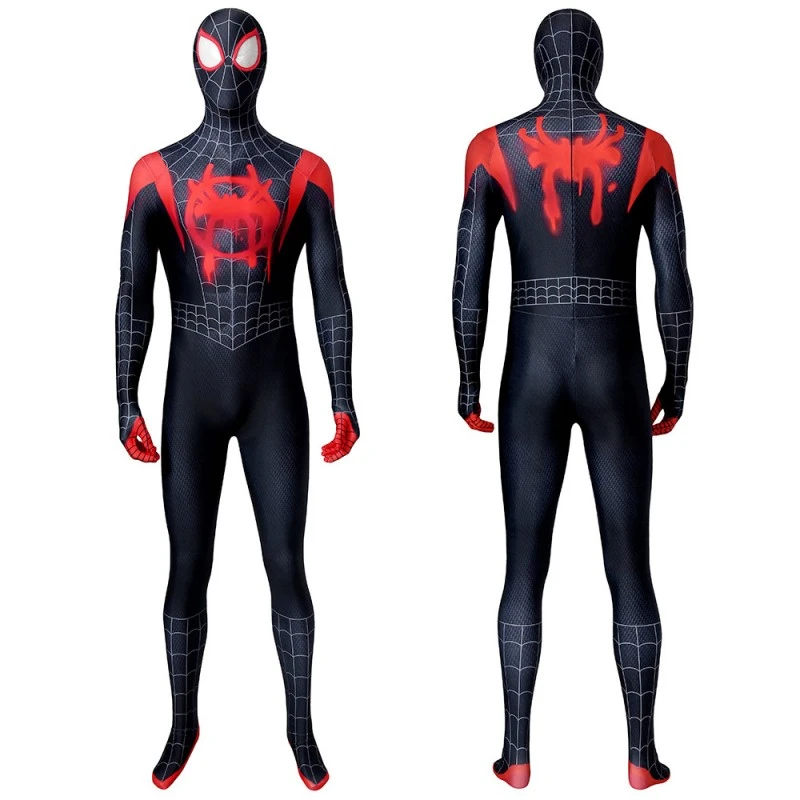 Miles Morales Bodysuit Spiderman Into The Spider-Verse Cosplay Costume 1 Miles Morales Bodysuit Spiderman Into The Spider-Verse Cosplay Costume