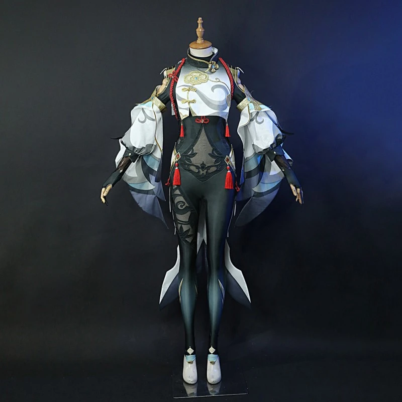 Shenhe Cosplay Costume Genshin Impact Cosplay Suits Improved Version 1 Shenhe Cosplay Costume Genshin Impact Cosplay Suits Improved Version