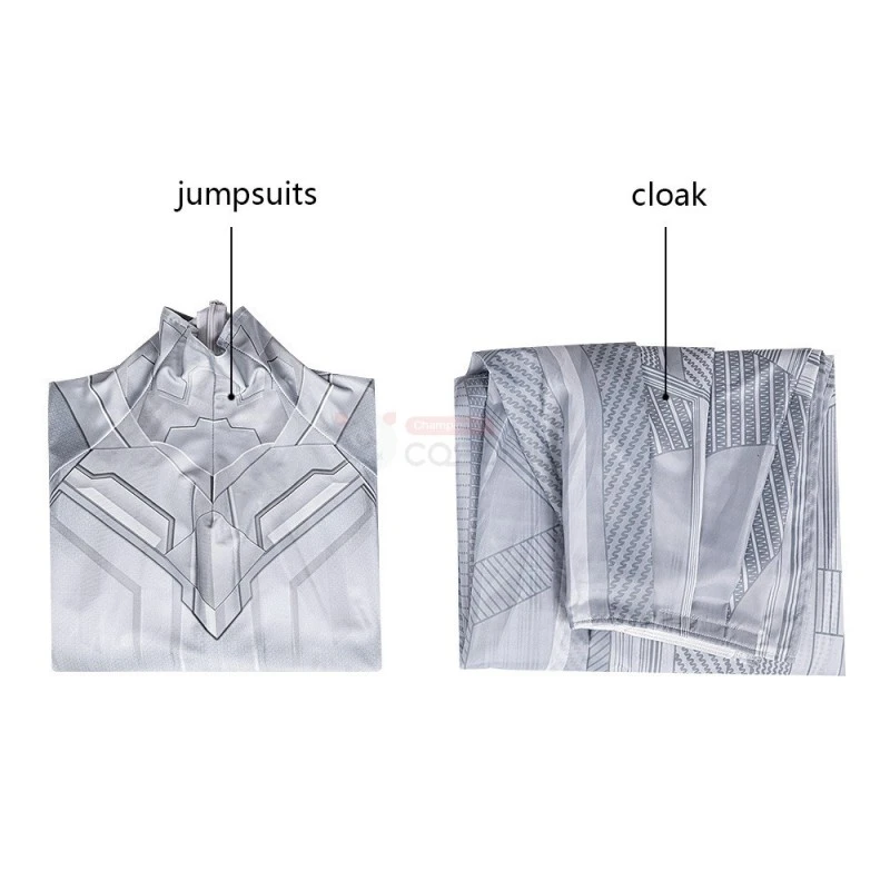 White Vision Costume 2021 WandaVision Jumpsuit New Wanda Maximoff Scarlet Witch Suit 17 White Vision Costume 2021 WandaVision Jumpsuit New Wanda Maximoff Scarlet Witch Suit - Image 17